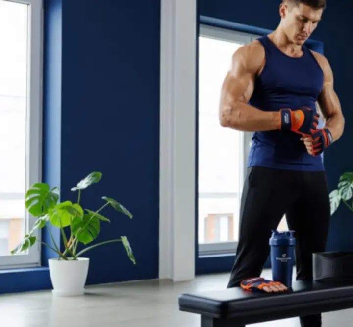 Aktywni sportowcy korzystający z profesjonalnych akcesoriów fitnessowych podczas treningu