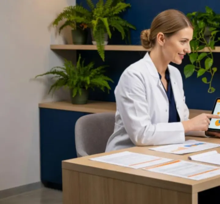 Certyfikowany dietetyk podczas konsultacji